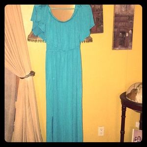 Off the shoulder maxi dress